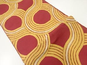 抽象模様織出し袋帯